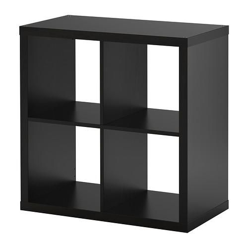 IKEA イケア シェルフユニット ブラックブラウン 黒 茶 77x77cm