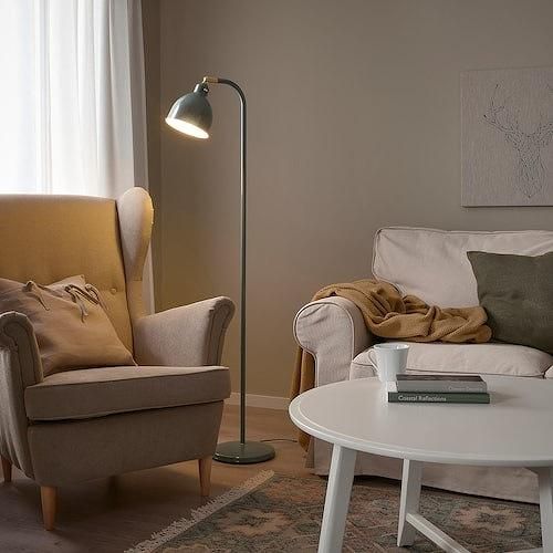 IKEA イケア フロア 読書 ランプ グレーグリーン m40563578 RODFLIK