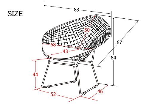 ハリーベルトイア | ダイヤモンドチェア - デザイナーズ家具 リ