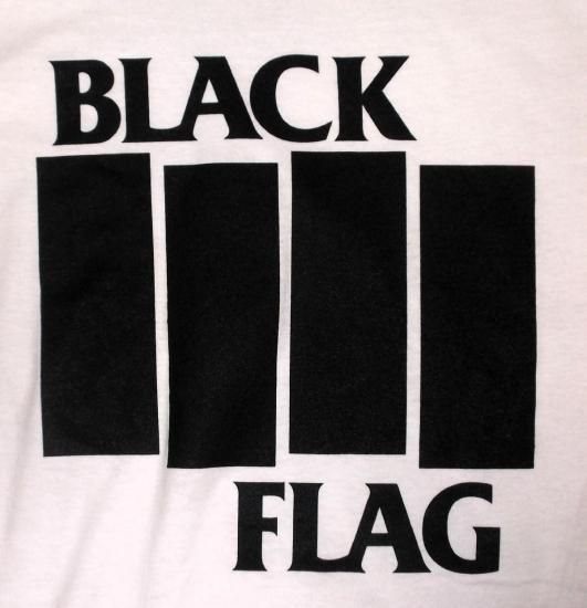 ブラック フラッグ Tシャツ Black Flag BAR 白 | 正規品 ロックTシャツ
