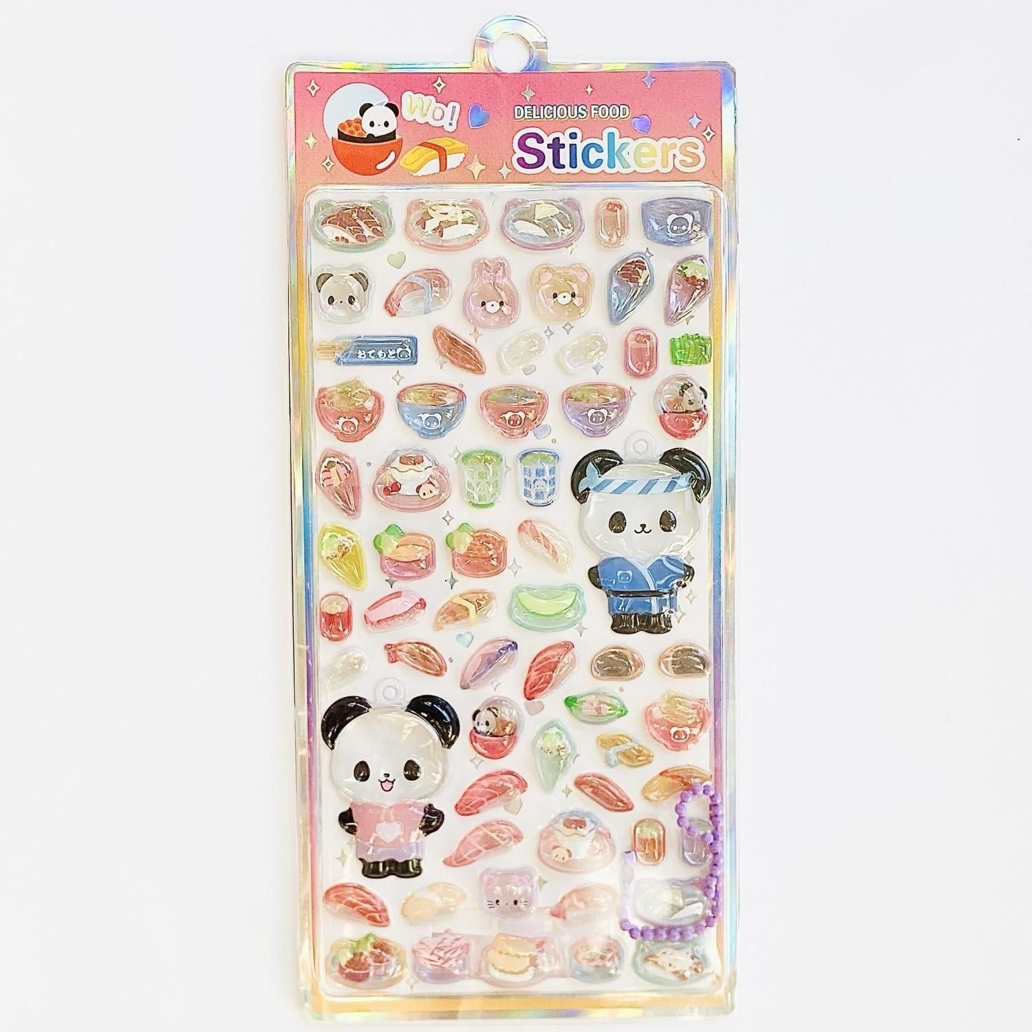 DROP SEAL(ボンボンドロップシール) DELICIOUS FOOD Stickers パンダ