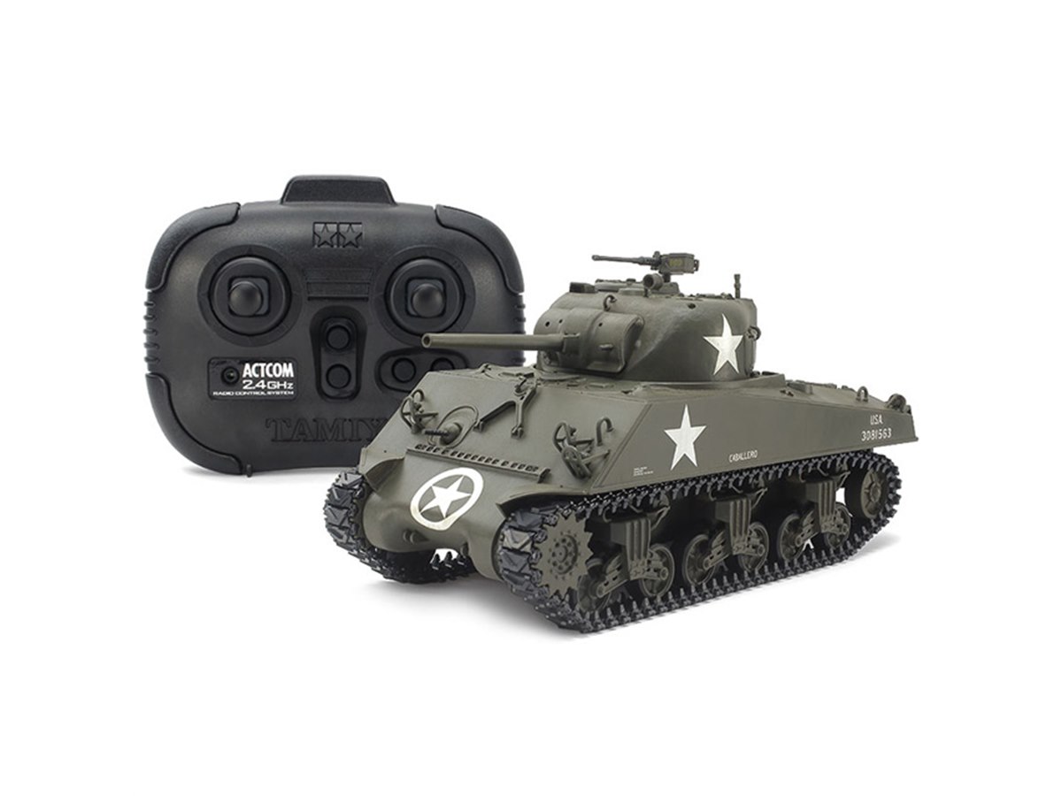 M4A3シャーマン戦車」が1/35RCに、砲塔旋回や砲身の上下動も楽しめる