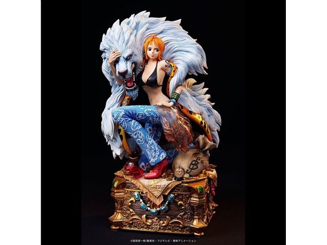 ONE PIECE Log Collection」“芸術作品のような”ナミの大型スタチュー