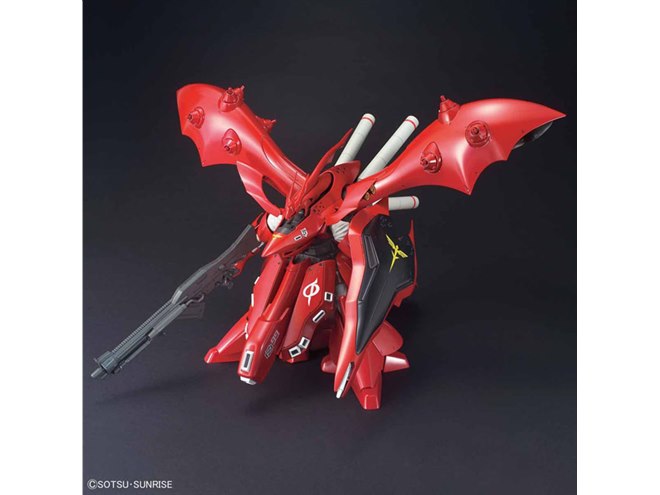 左右幅約40cmのガンプラ「HGUC 1/144 ナイチンゲール」最新の製品画像