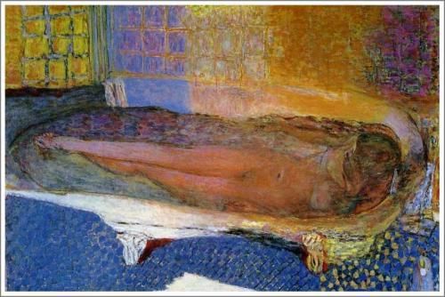 ボナール【浴槽の裸婦】 - 手描き 絵画（油絵複製画）販売のアート名画館