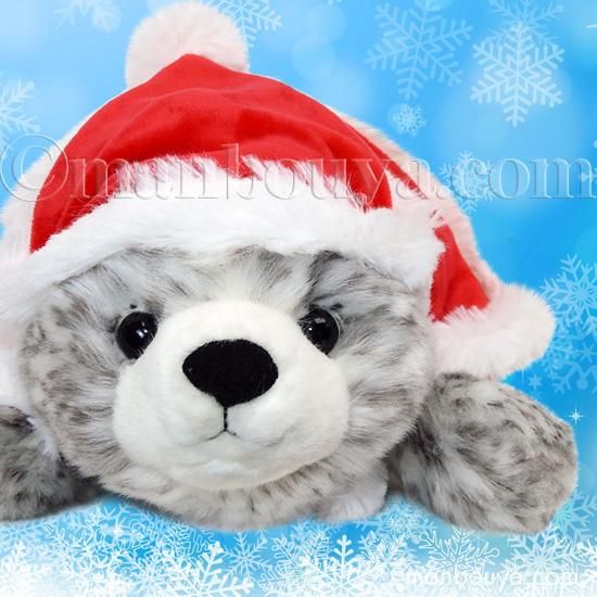 クリスマス アザラシのぬいぐるみ 水族館グッズ キュート販売 CUTE