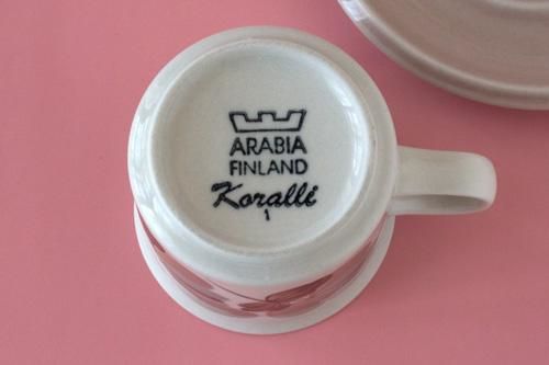 ARABIA Koralli アラビア コラーリ コーヒーカップ＆ソーサー（Vintage