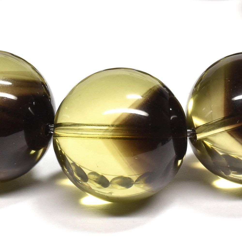 ブラックファントム・イエロークォーツ ブレスレット 19mm #QF523