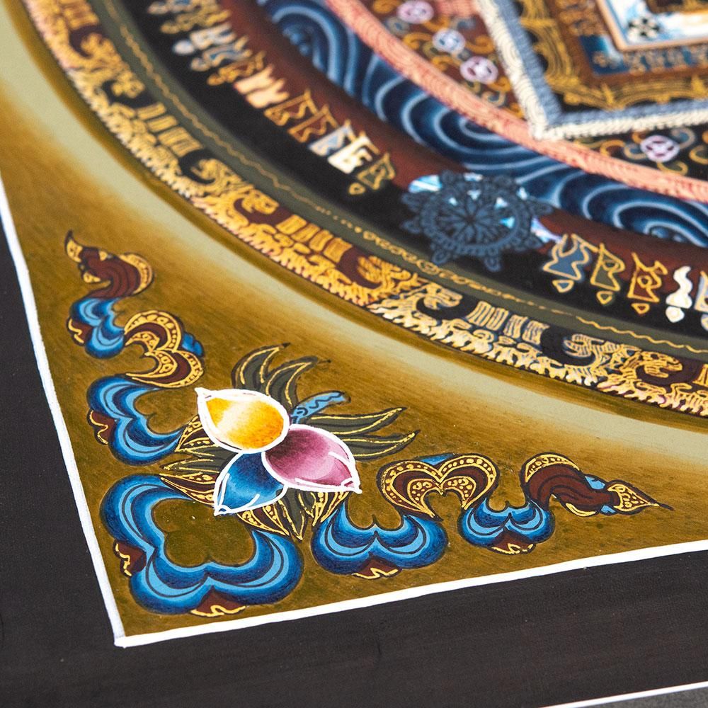 ネパール仏画 カーラチャクラ曼荼羅（マンダラ）Type.6｜旅する雑貨屋