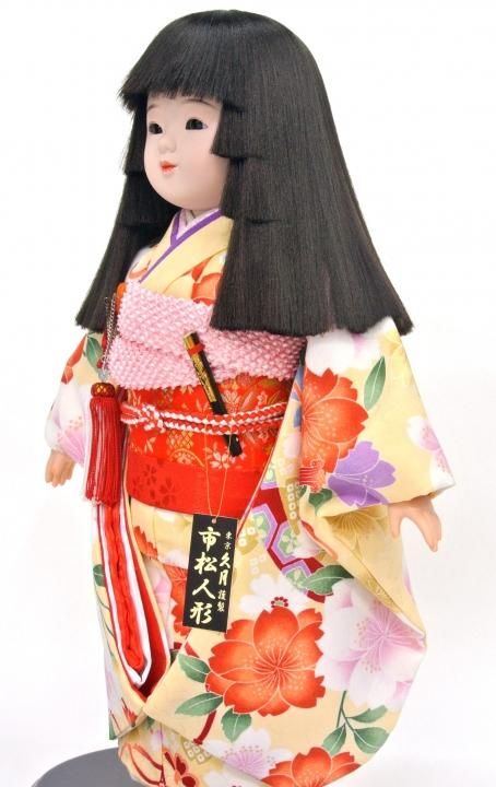 市松人形（ケース付） 姫段カットB（10号） 友禅 42㎝タイプ - ひので