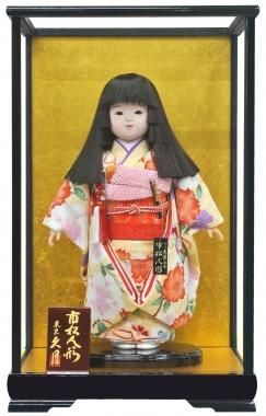 市松人形（ケース付） 姫段カットB（10号） 友禅 42㎝タイプ - ひので