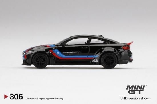 MINI GT 1/64 LB-WORKS BMW M4 Black W/M Stripe- ミニカー専門店 RideON