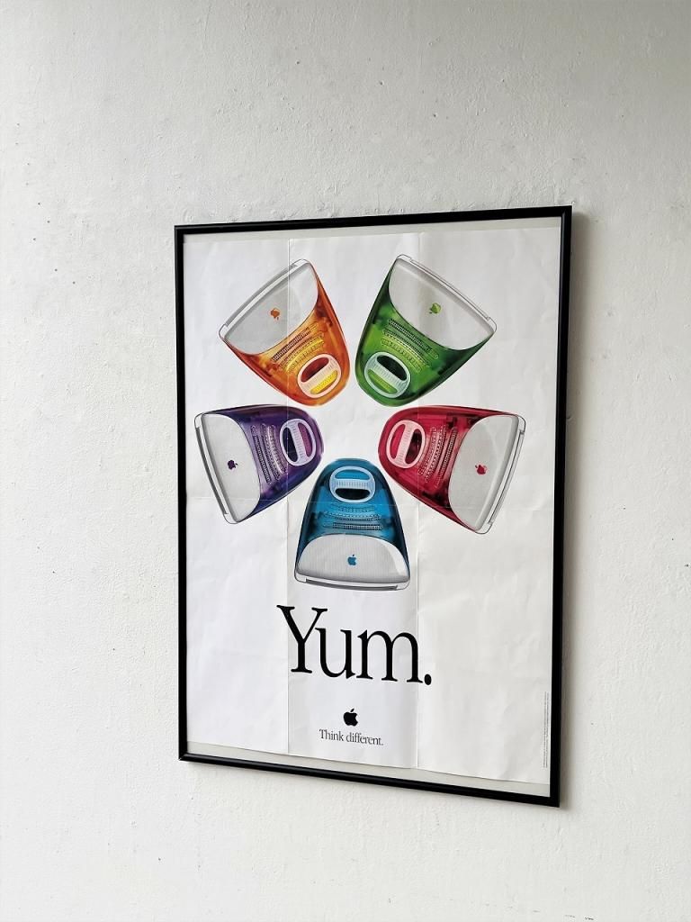 1990's ヴィンテージ iMac 額入りポスター - アンティーク、ビンテージ