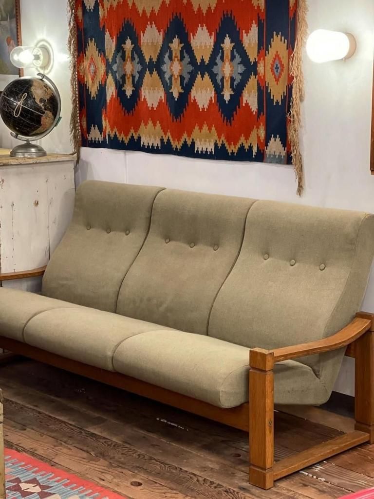 1960-70's ヴィンテージ ファブリック 3シーター ソファ