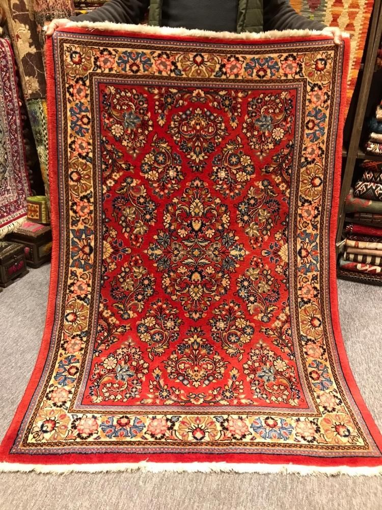 新しい絨毯/イラン・サルーク/ペルシャ絨毯約157×106cm - 手織り絨毯