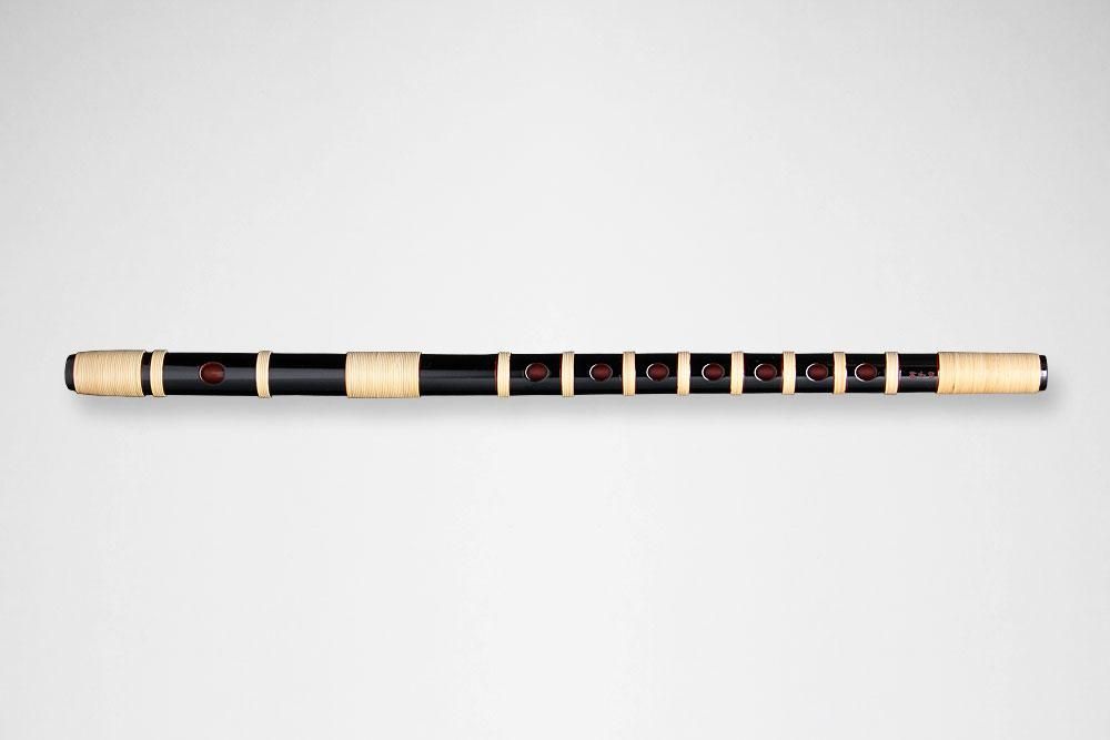 獅子田 竹峰 本漆塗 本重 漆黒 - 獅子田流 篠笛「大塚竹管楽器」