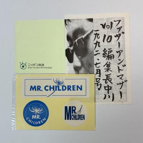 Mr.children ロゴ・ステッカーシート ステッカー オールナイトニッポン
