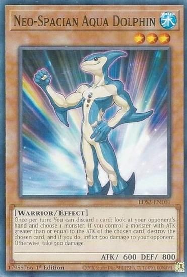 遊戯王 LDS3-EN101 N・アクア・ドルフィン Neo-Spacian Aqua Dolphin