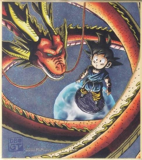 No.16 孫悟空＆究極神龍 (シークレット)】 ドラゴンボール 色紙ART