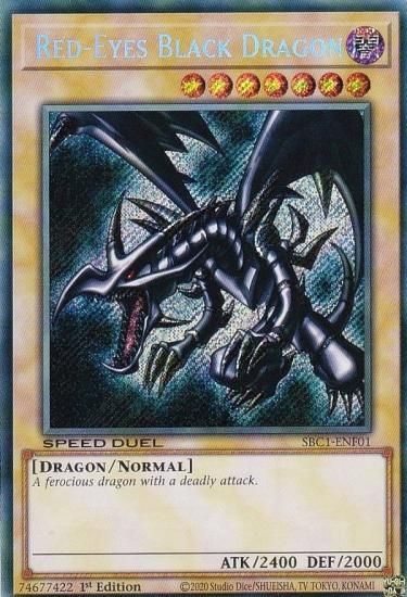 遊戯王 SBC1-ENF01 真紅眼の黒竜 (英語版 1st Edition シークレット