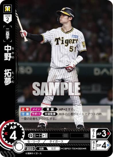 ドリームオーダー CBP02-T05 中野 拓夢 阪神タイガース (R レア) セ
