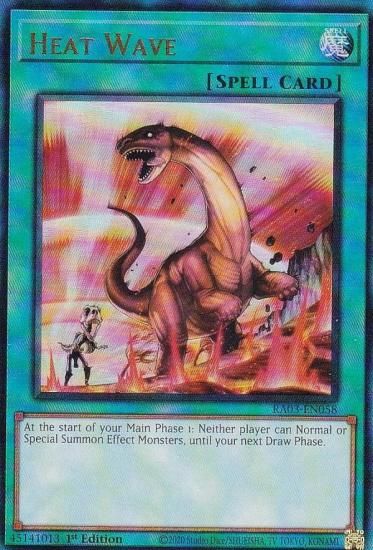 遊戯王 RA03-EN058 大熱波 (英語版 1st Edition プリズマティック