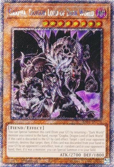 遊戯王 RA04-EN159 暗黒界の龍神 グラファ (英語版 1st Edition