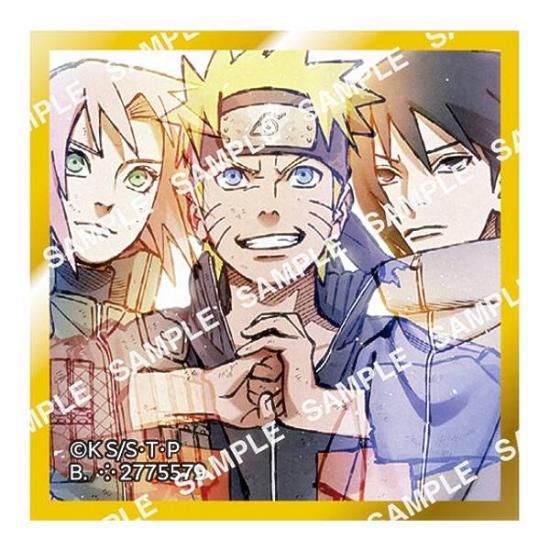 うずまきナルト・うちはサスケ・春野サクラ】豆ガシャ色紙 NARUTO