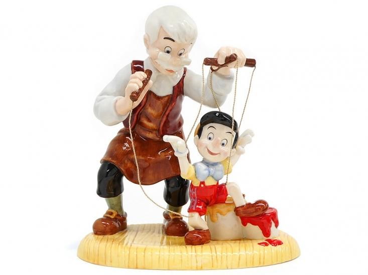 ロイヤルドルトン ピノキオ & ゼペットじいさん フィギュア 限定版