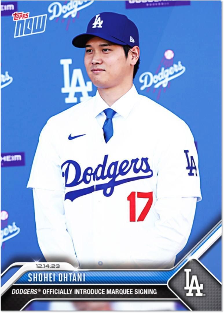 大谷翔平 LA ドジャース 入団会見 記念 トレーディング コレクター
