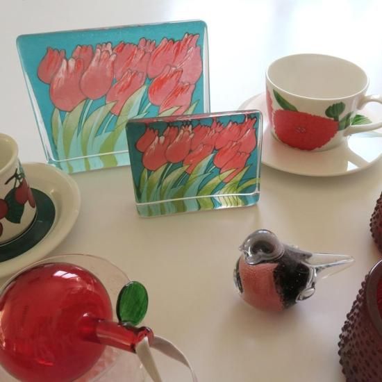 iittala イッタラ Helja ヘルヤ ガラスカード オブジェ チューリップ
