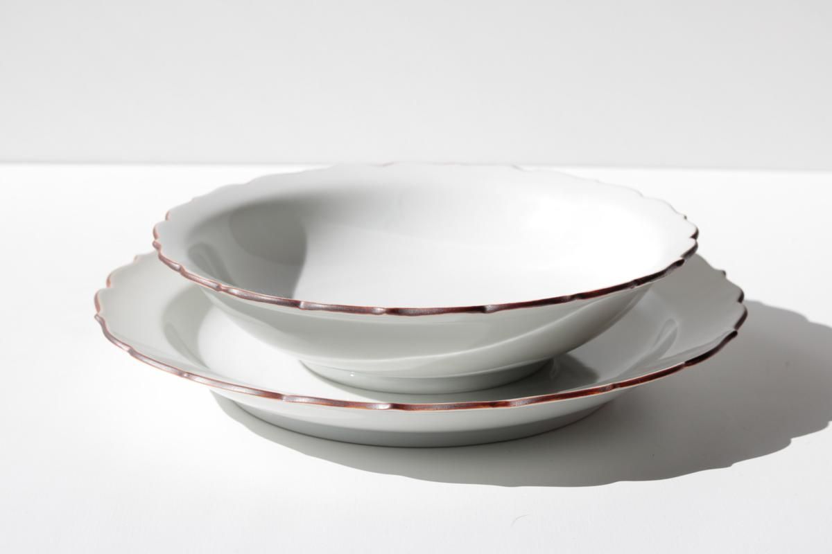 キキョウ スープ皿【NOVEM Kutani Pottery】 - HAMAMELIS