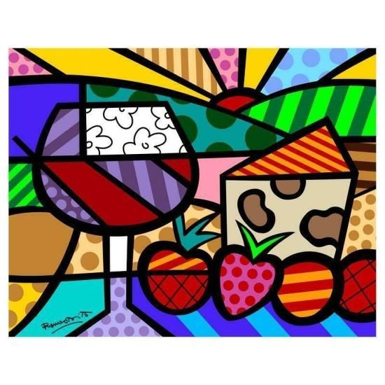 ロメロ・ブリット 『Toast To Life』 限定版ミクスドメディア 直筆