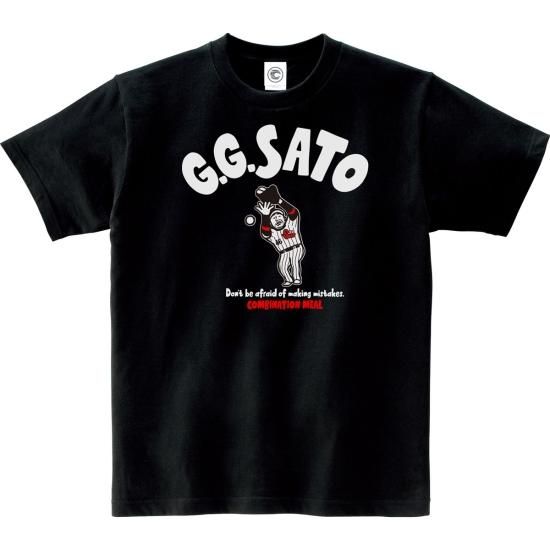 当店限定カラー/ブラックボディ】 G.G.佐藤 G.G.SATO コットンTシャツ