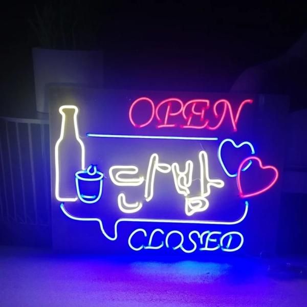 LEDネオンサイン『단밤』BAR ハングル 韓国語 ネオン看板