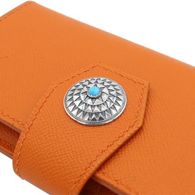 BELAKE 長財布 long wallet ANNONAY boxcalf orange leather(アノネイ