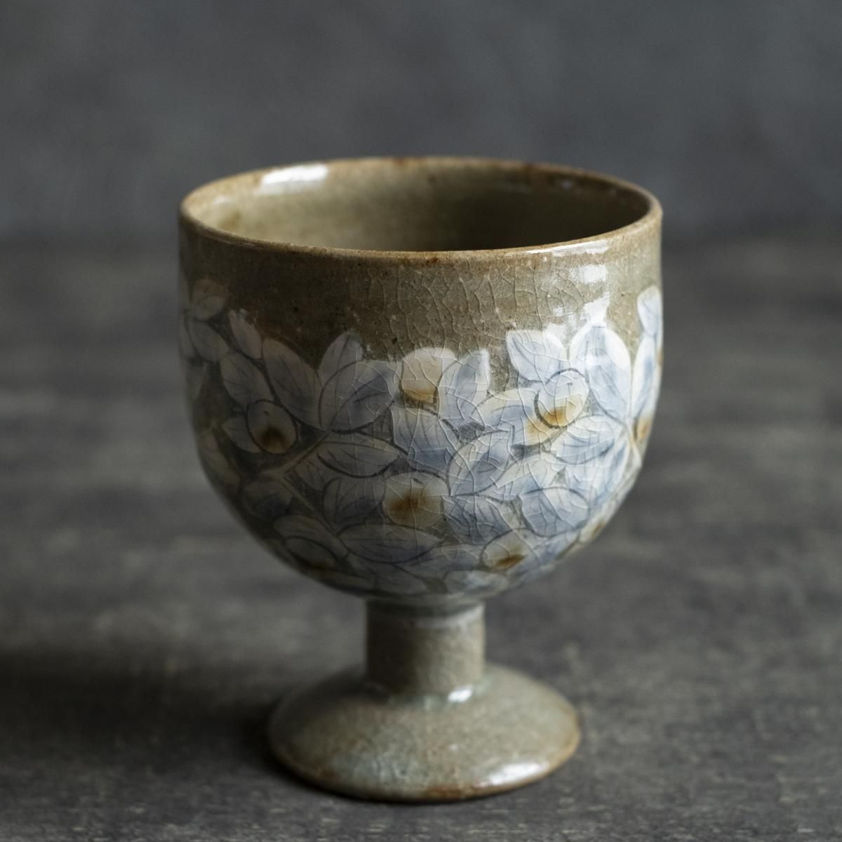 長岡亜耶（製陶ナガオカ） 鳥と林檎のゴブレット - alltid