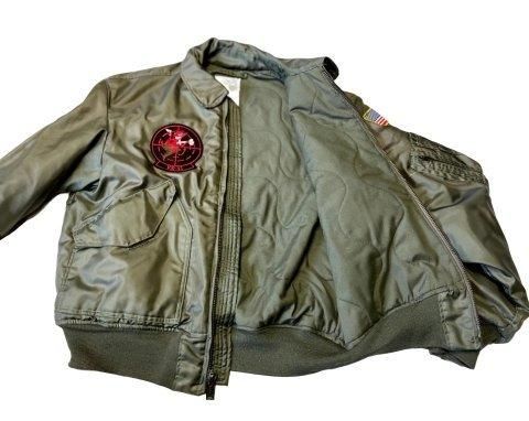 米軍実物 CWU-45/P 難燃フライトジャケット サイズL US.NAVY海軍 VX-31
