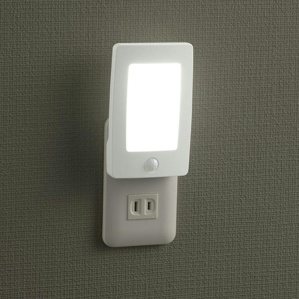 LEDナイトライト 明暗・人感センサー 薄型 白色 NIT-ALA6JL2-WN 約50