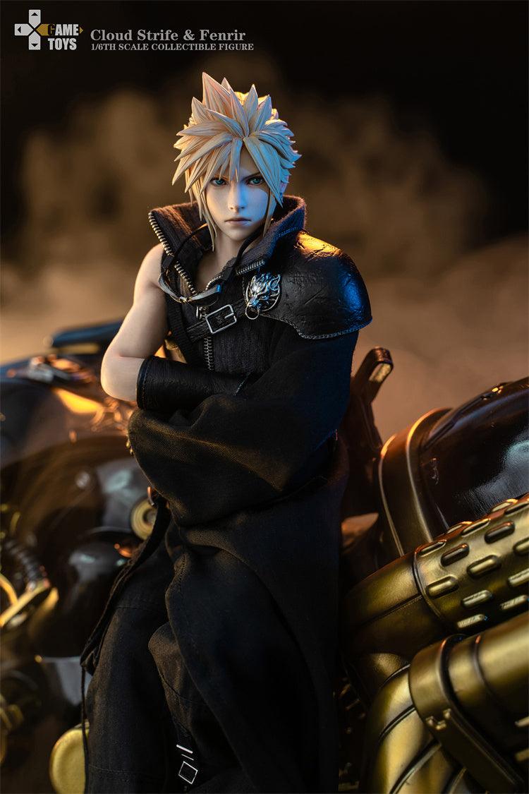 1:6 Cloud Strife AC Version & Fenrir Motorcycle Deluxe Set Action Figu