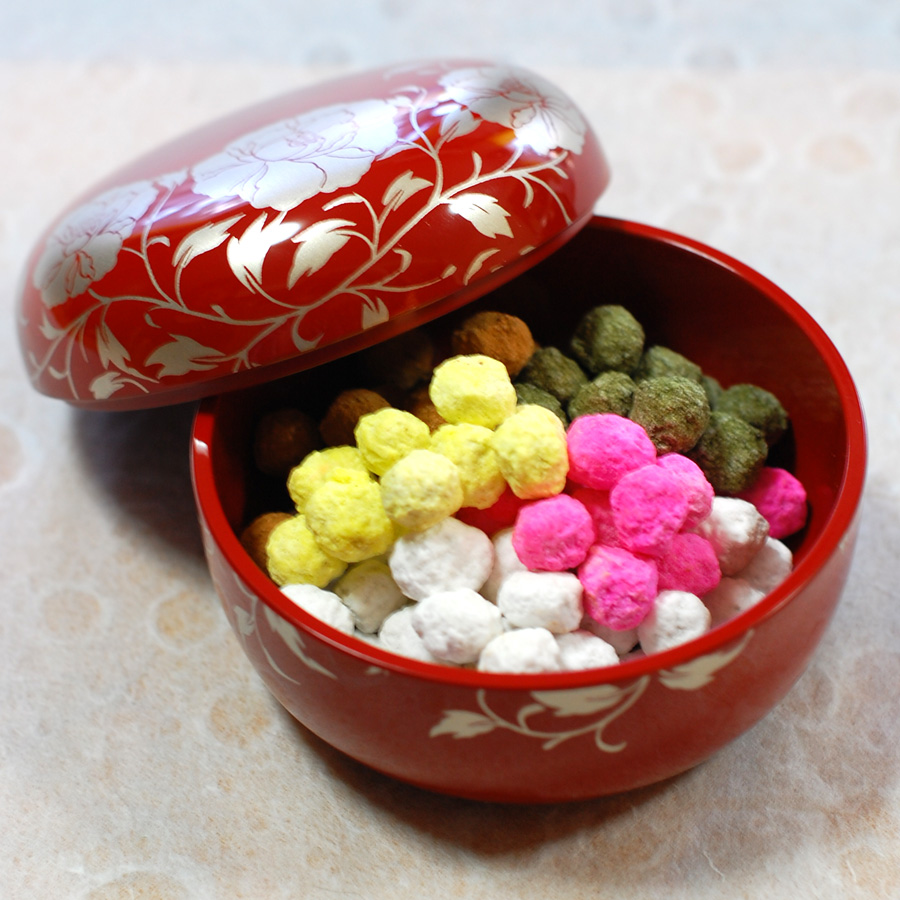 ボンボニエール 華唐草 朱 【まとめ買い割引】 キャンディーボックス