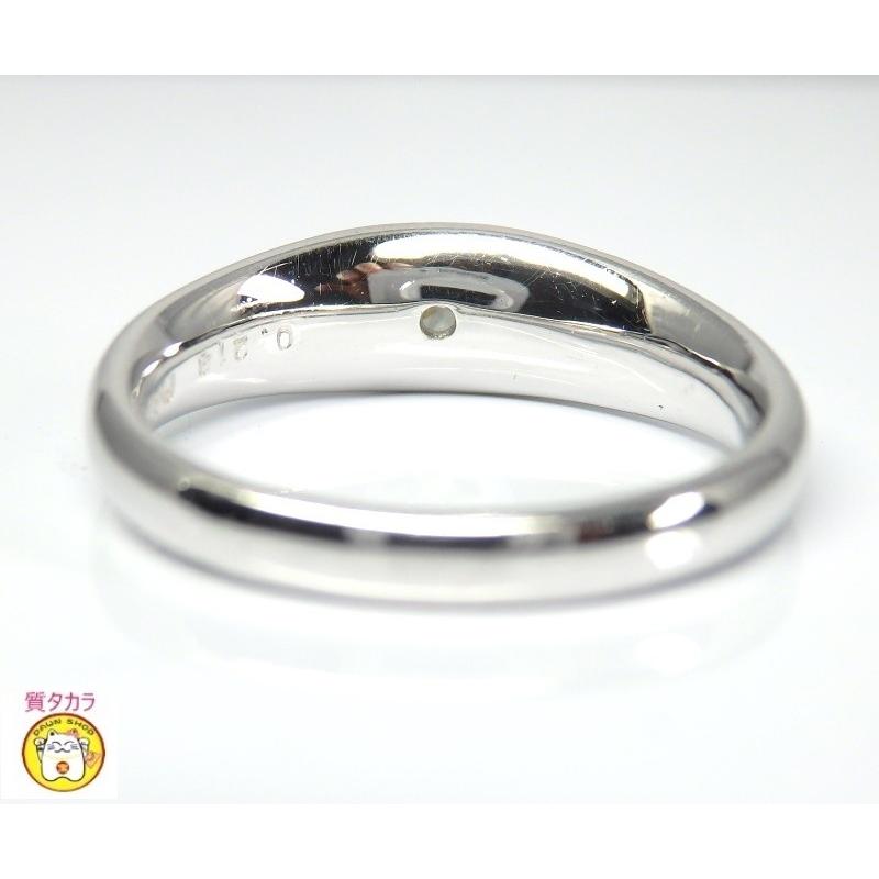 Pt900 プラチナ ダイヤモンド 0.213ct 指輪 中古 美品 レディース
