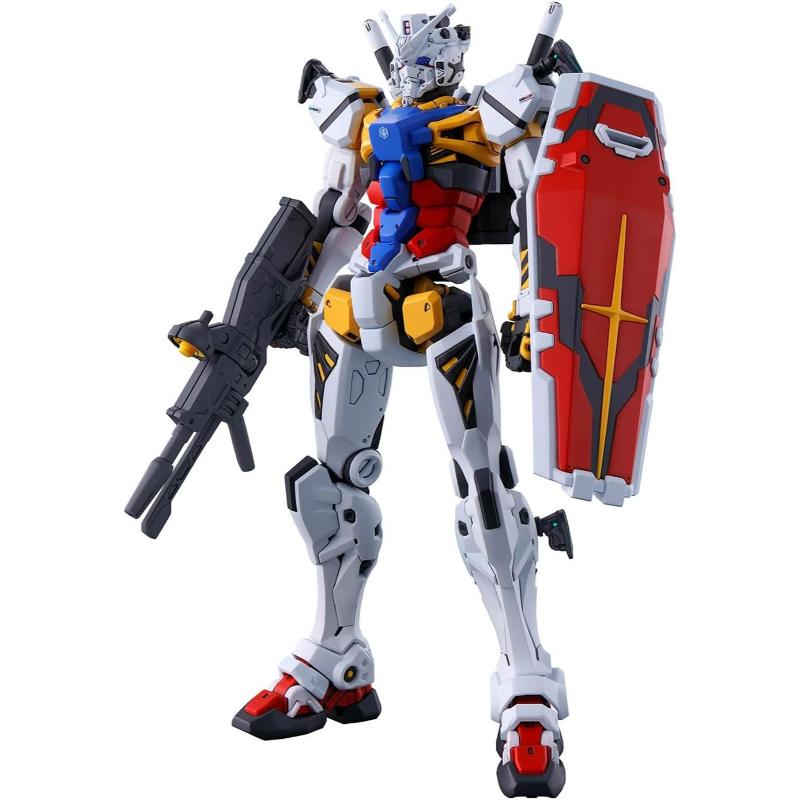 白いガンダム【組立済】ガンプラ HG ジオラマベース 階段ベース セット