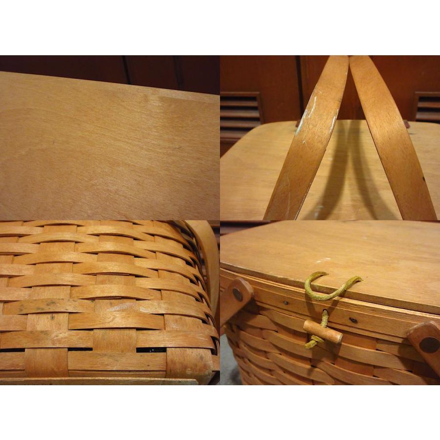 ビンテージ90's○LONGABERGER BASKETSピクニックバスケット○220511i8