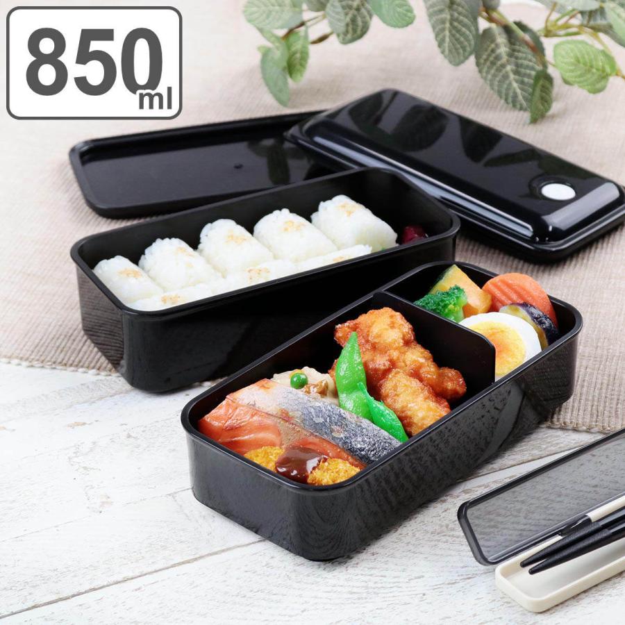 スケーター お弁当箱 2段 抗菌 850ml パッキン一体型 ふわっと レトロ