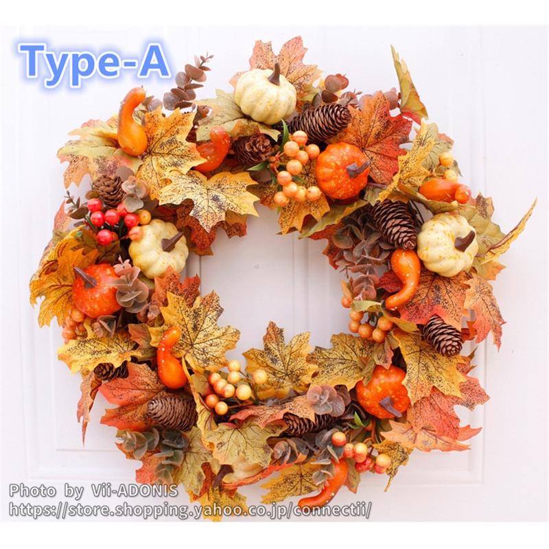 リース ハロウィン 花 秋 手作り クリスマス 飾り付け フラワーリース