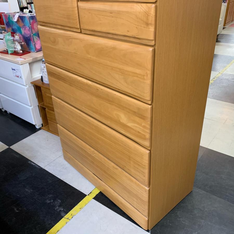 中古 店舗近郊送料格安 サンコウ 6段チェスト 整理タンス ナチュラル
