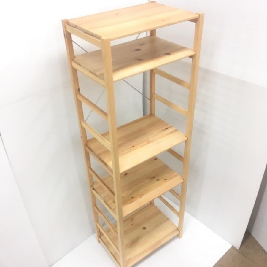 無印良品（MUJI） 中古 人気 パイン材ユニットシェルフ 58cm幅 大 5段
