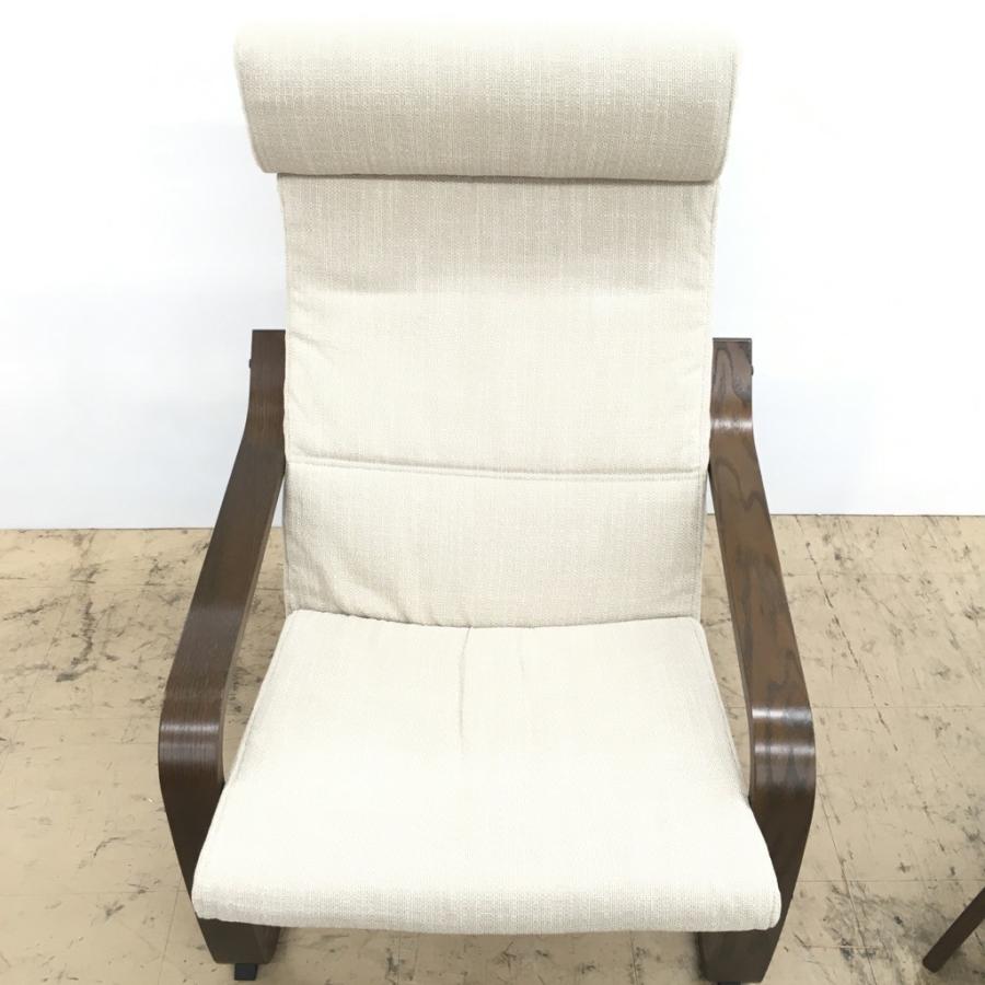 イケア（IKEA） 中古 オットマン付きアームチェア POANG 22417