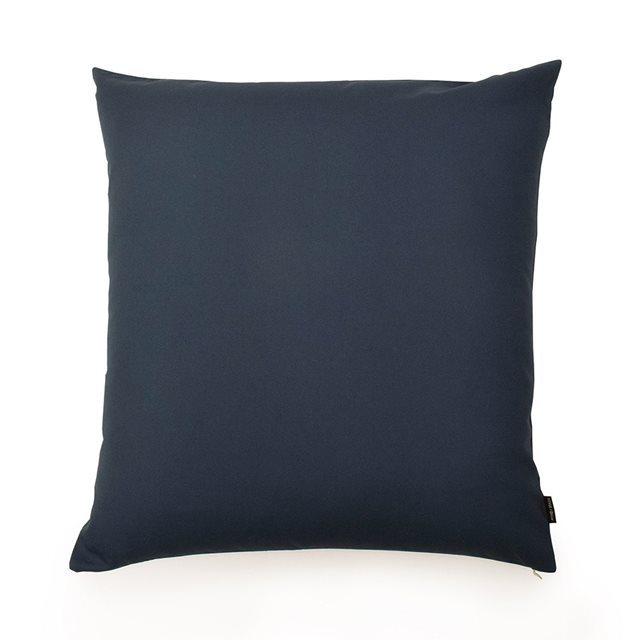 座布団カバー 2枚セット 55cm×59cm 無地オックス・ネイビーブルー 紺
